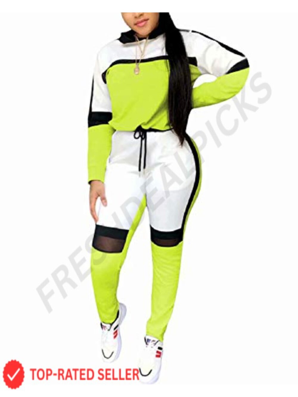 Women's Two Piece Sweatsuit Hooded Top & Jogger Pants Set
